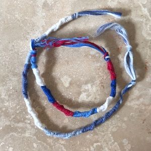 Homemade friendship bracelets